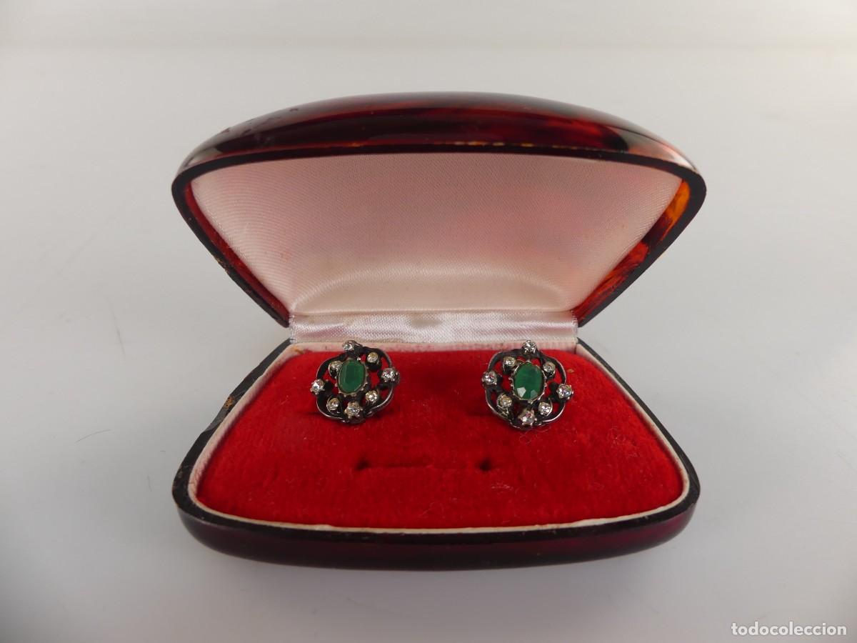 Gioielleria: ELEGANTES PENDIENTES E METAL PLATEADO Y PIEDRAS BONITO DISE&Ntilde;O