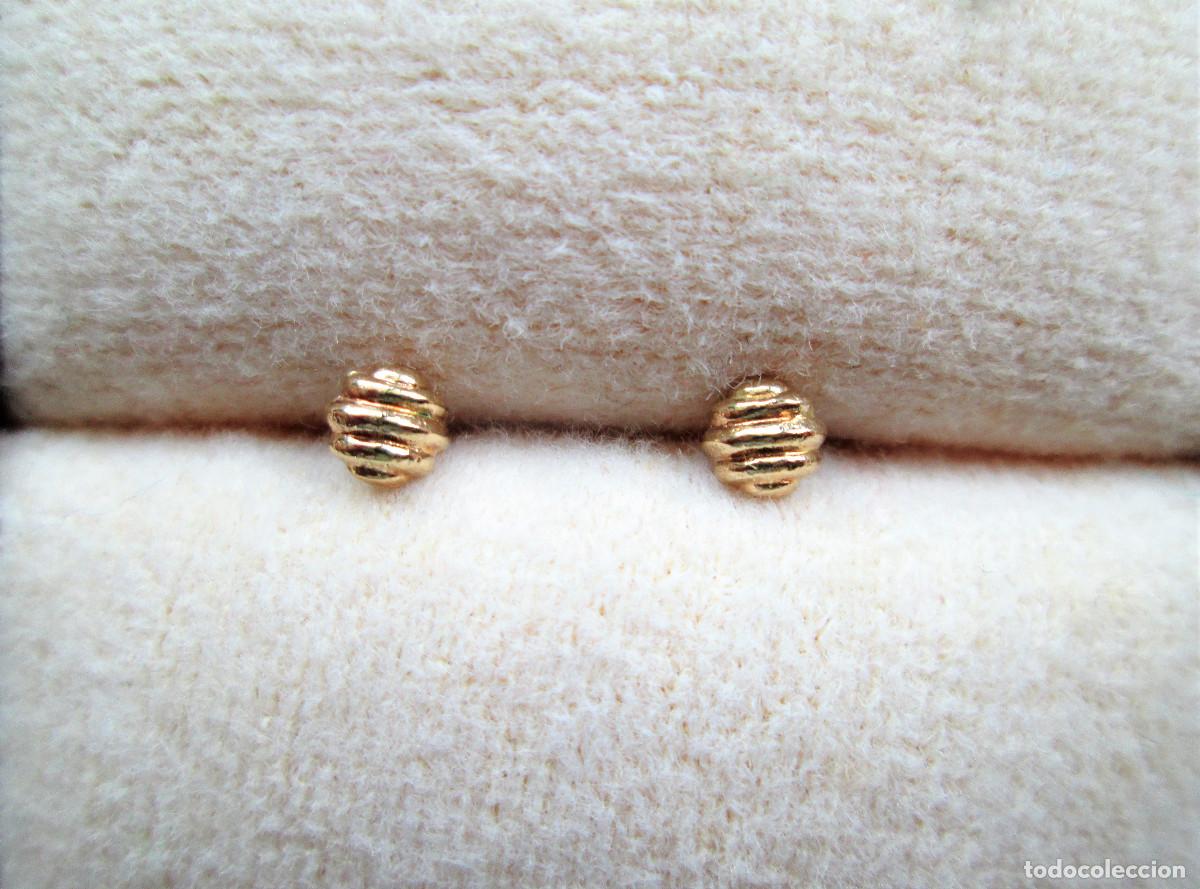 Joyeria: PENDIENTES DE ORO DE 18 KLTS. - CIERRE DE ROSCA - SIN ESTRENAR - Foto 1