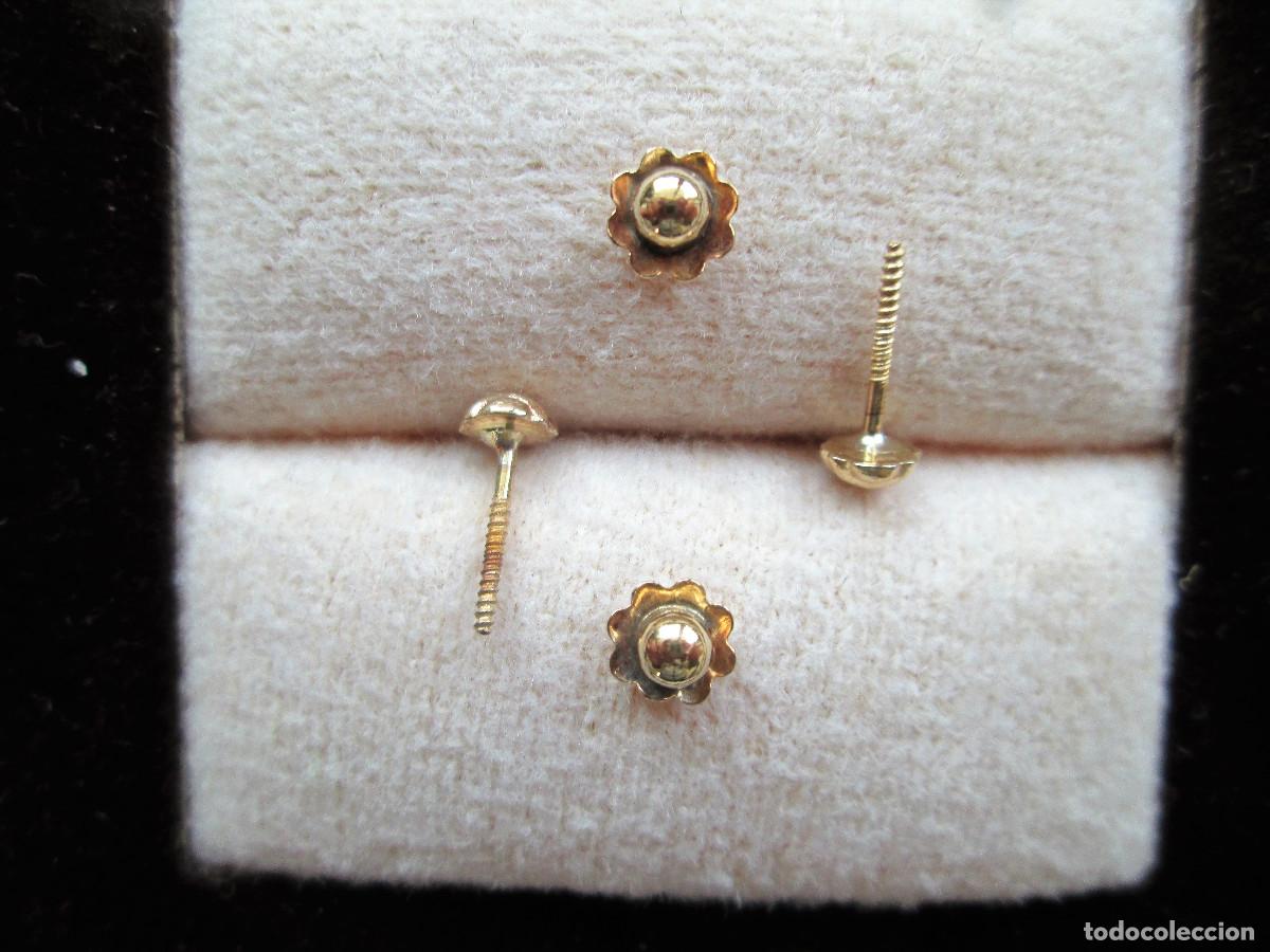 Joyeria: PENDIENTES DE ORO DE 18 KLTS. - CIERRE DE ROSCA - SIN ESTRENAR - Foto 3