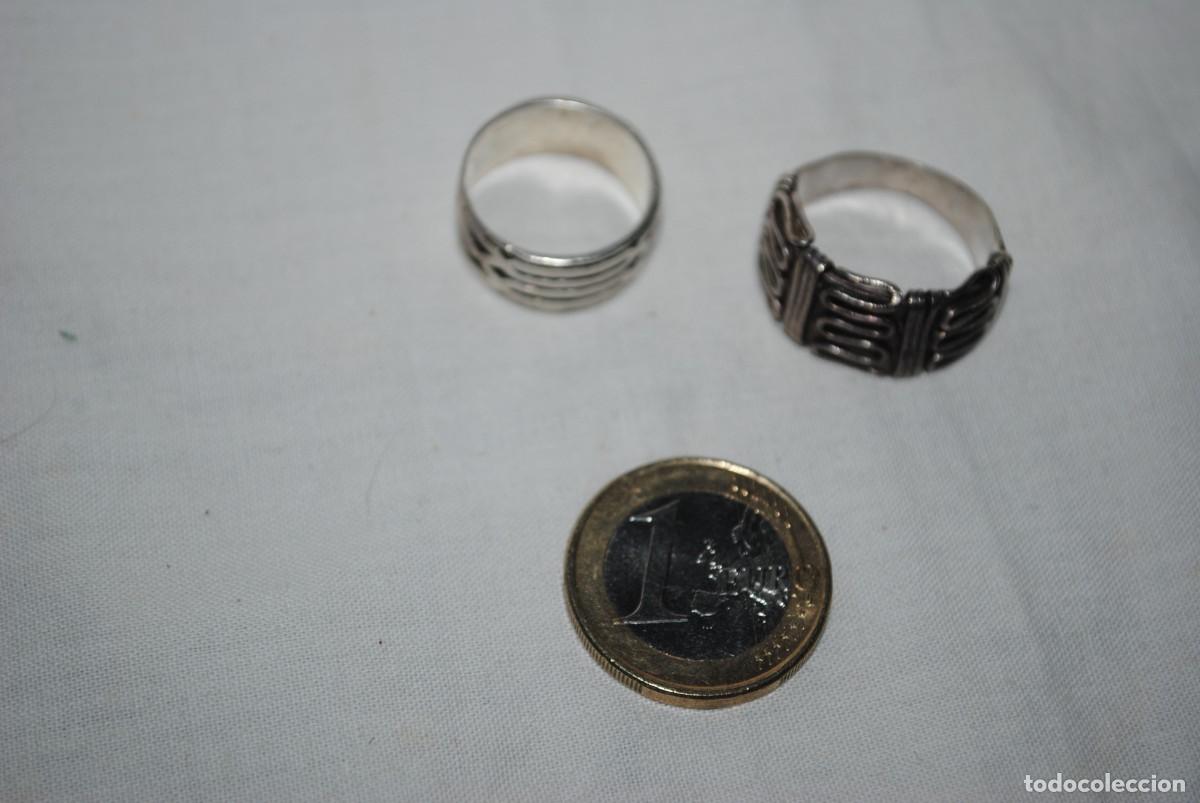 Joaillerie: ANILLOS DE PLATA UN LOTE DE DOS