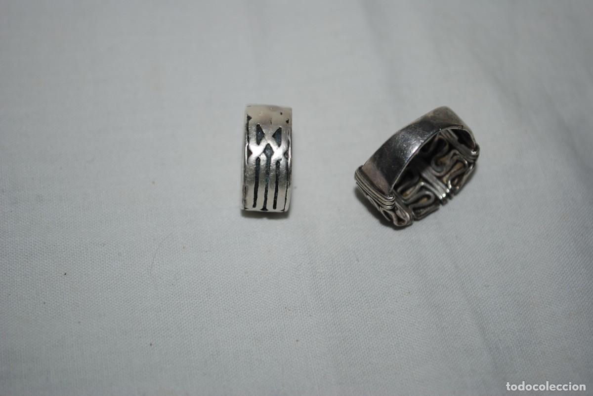 Joyeria: ANILLOS DE PLATA UN LOTE DE DOS - Foto 2