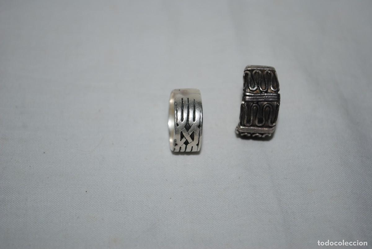 Joyeria: ANILLOS DE PLATA UN LOTE DE DOS - Foto 3