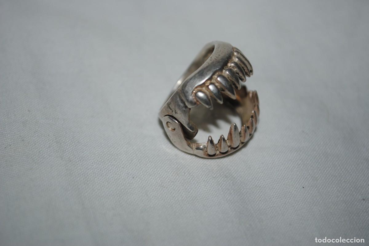 Joyeria: ANILLO DE PLATA EN FORMA DE BOCA DE TIBURON - Foto 4