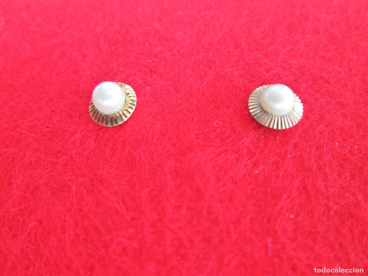 Joyeria: PENDIENTES DE ORO DE 18 KLTS. CON PERLAS - SIN ESTRENAR - Foto 5