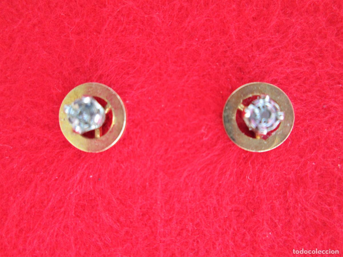 Jewelry: PENDIENTES DE ORO DE 18 KLTS. CON CIRCONITAS ENGARZADAS - SIN ESTRENAR
