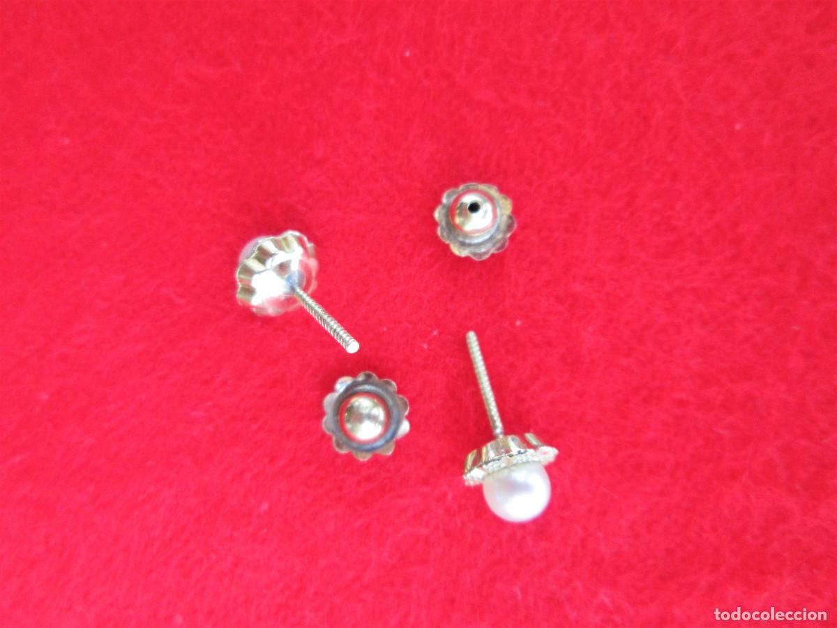 Joyeria: PENDIENTES DE ORO DE 18 KLTS. CON PERLAS - SIN ESTRENAR - Foto 2