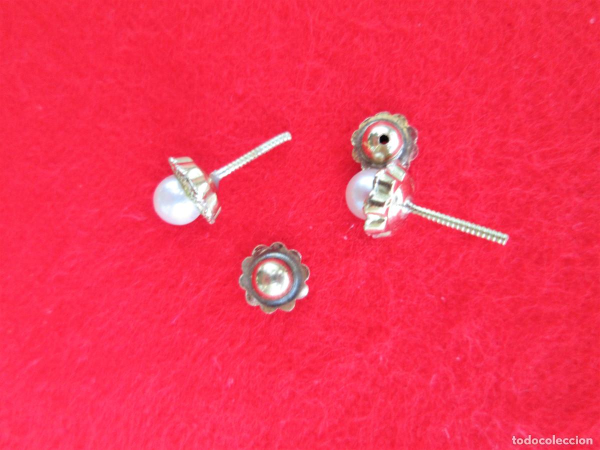 Joyeria: PENDIENTES DE ORO DE 18 KLTS. CON PERLAS - SIN ESTRENAR - Foto 3