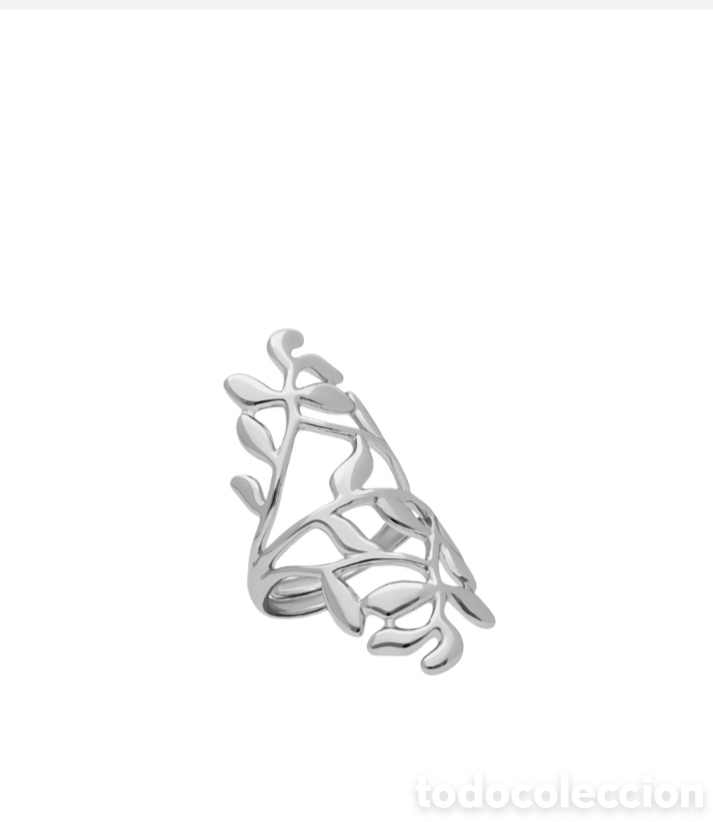 Joyeria: Anillo Hojas acero 316 L - Foto 2