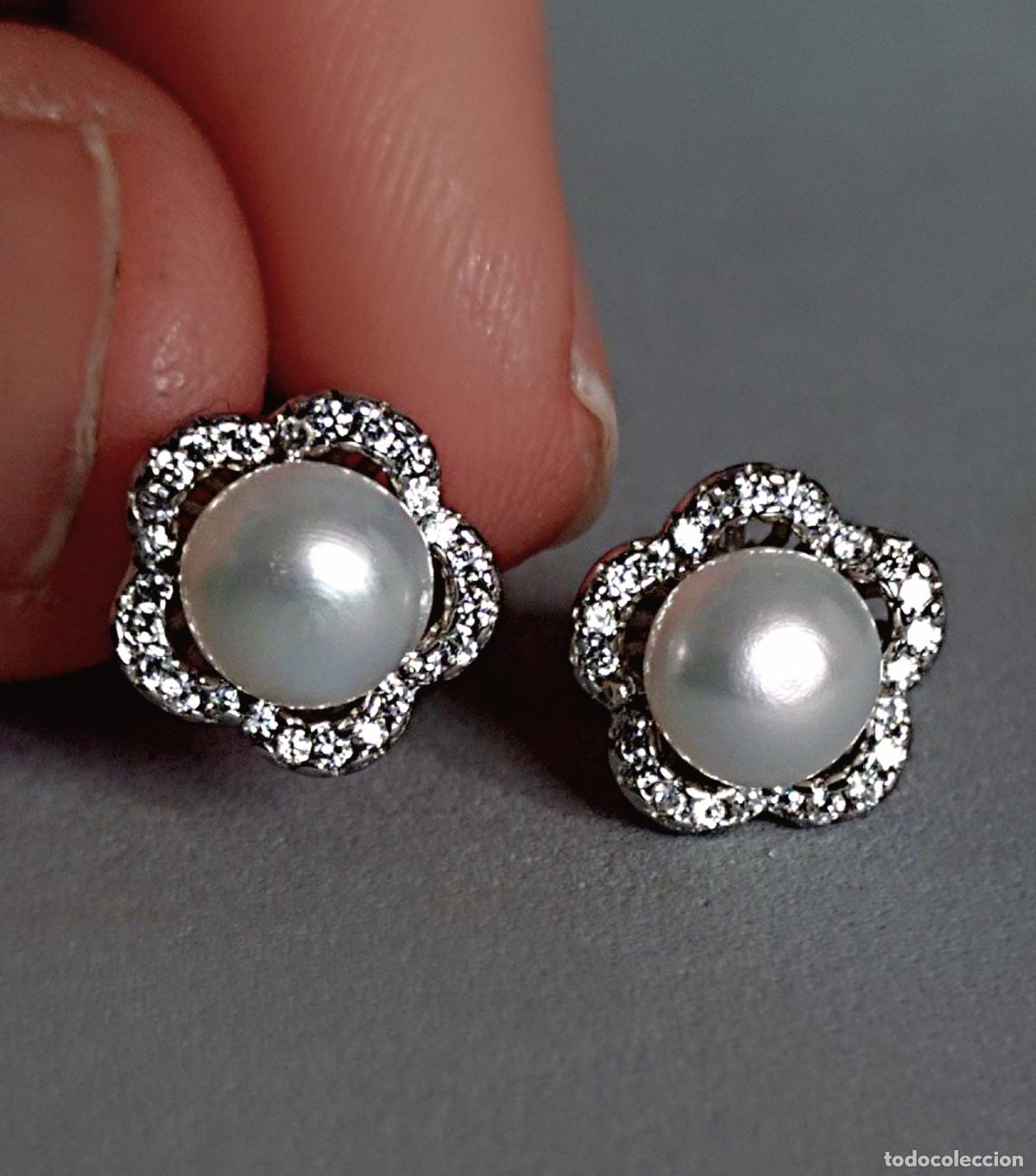 Joyeria: Pendientes plata de ley con perlas cultivadas