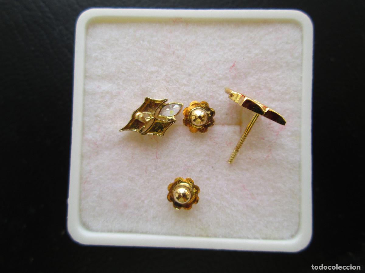 Joyeria: PENDIENTES DE ORO DE 18 KLTS. CON PERLAS - CIERRE DE ROSCA - SIN ESTRENAR - Foto 4