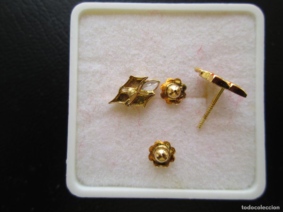 Joyeria: PENDIENTES DE ORO DE 18 KLTS. CON PERLAS - CIERRE DE ROSCA - SIN ESTRENAR - Foto 5