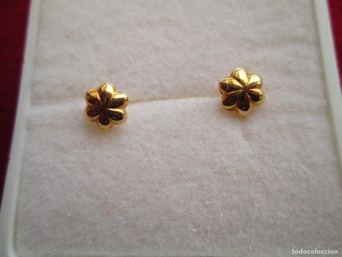Joaillerie: PENDIENTES DE ORO DE 18 KLTS. - CIERRE DE ROSCA - SIN ESTRENAR