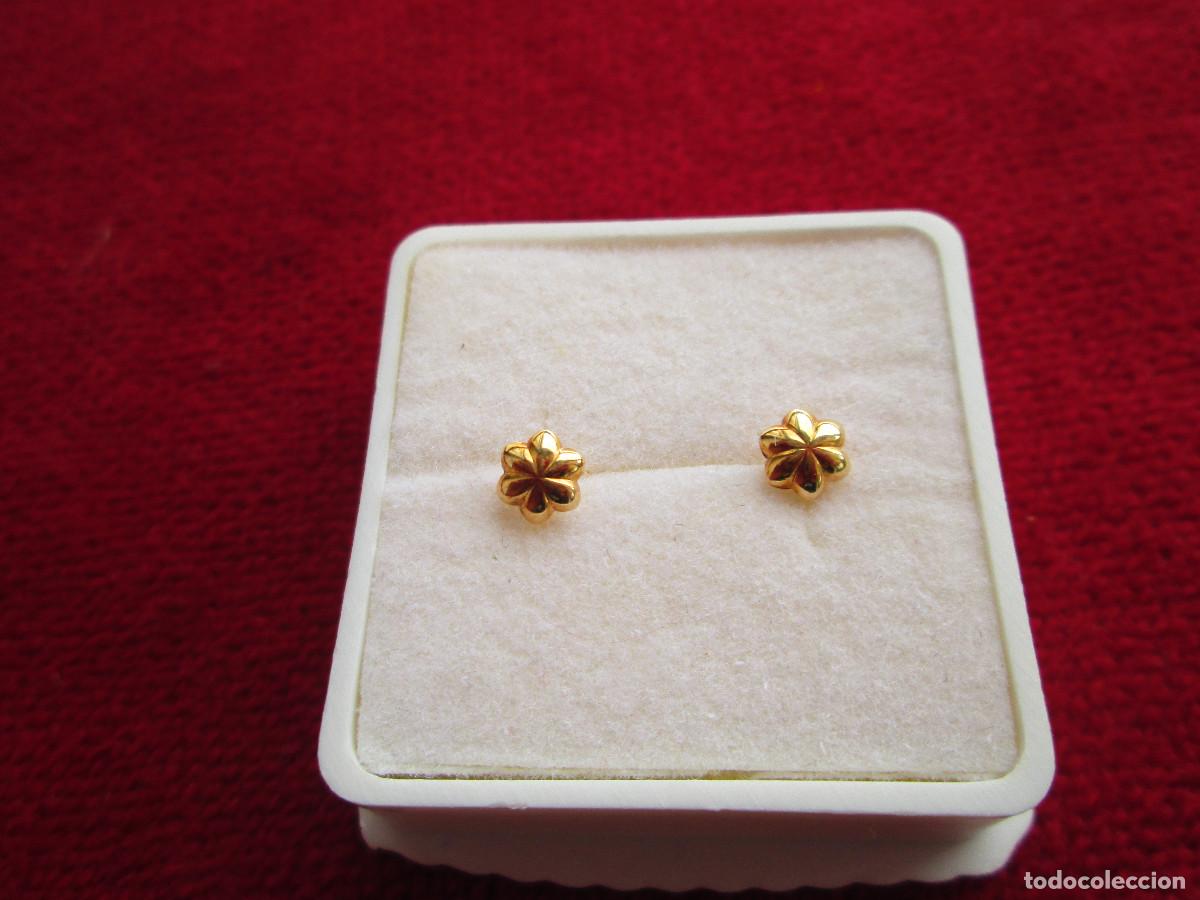 Joyeria: PENDIENTES DE ORO DE 18 KLTS. - CIERRE DE ROSCA - SIN ESTRENAR - Foto 2