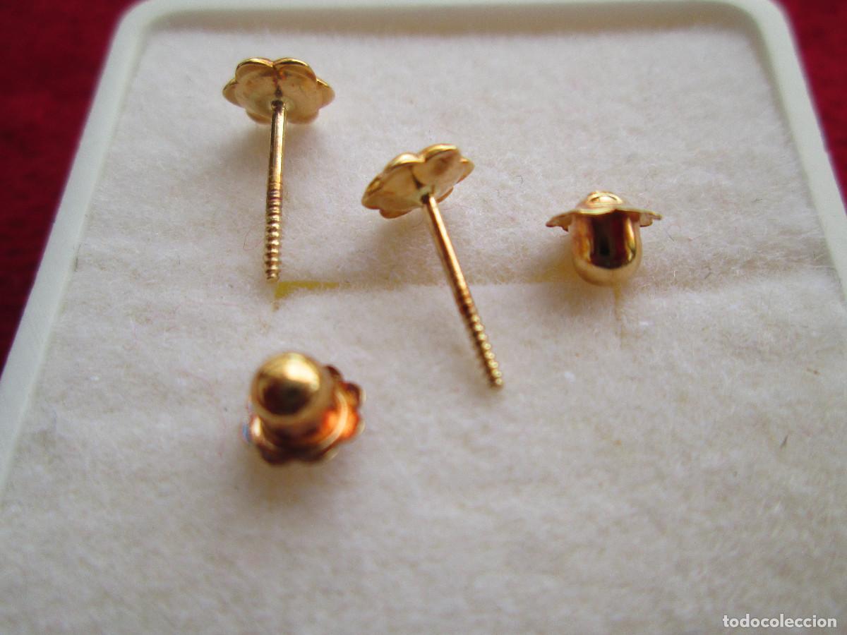 Joyeria: PENDIENTES DE ORO DE 18 KLTS. - CIERRE DE ROSCA - SIN ESTRENAR - Foto 5