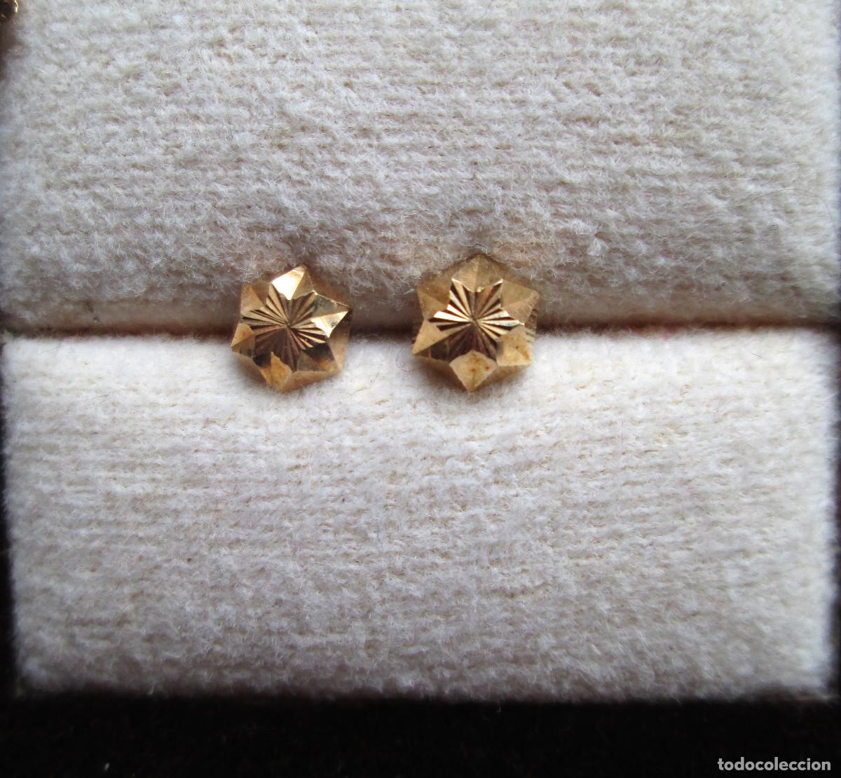 Jewelry: PENDIENTES DE ORO DE 18 KLTS. - CIERRE DE ROSCA - SIN ESTRENAR