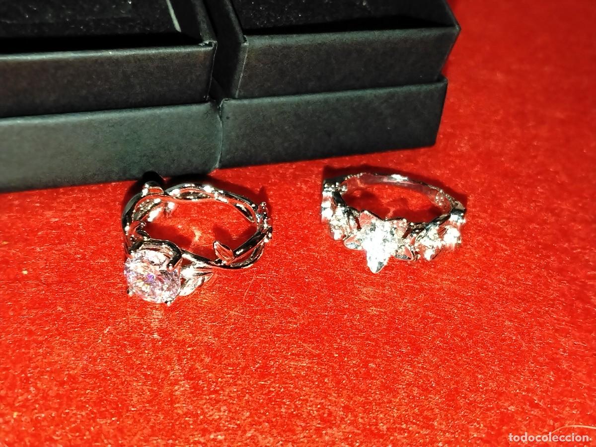 Joyeria: PRECIOSO CONJUNTO DE 2 ANILLOS,ACERO INOX Y CIRCONITA BRILLANTE GRANDES DISE&Ntilde;ADORES-N&ordm; 14 Y 14