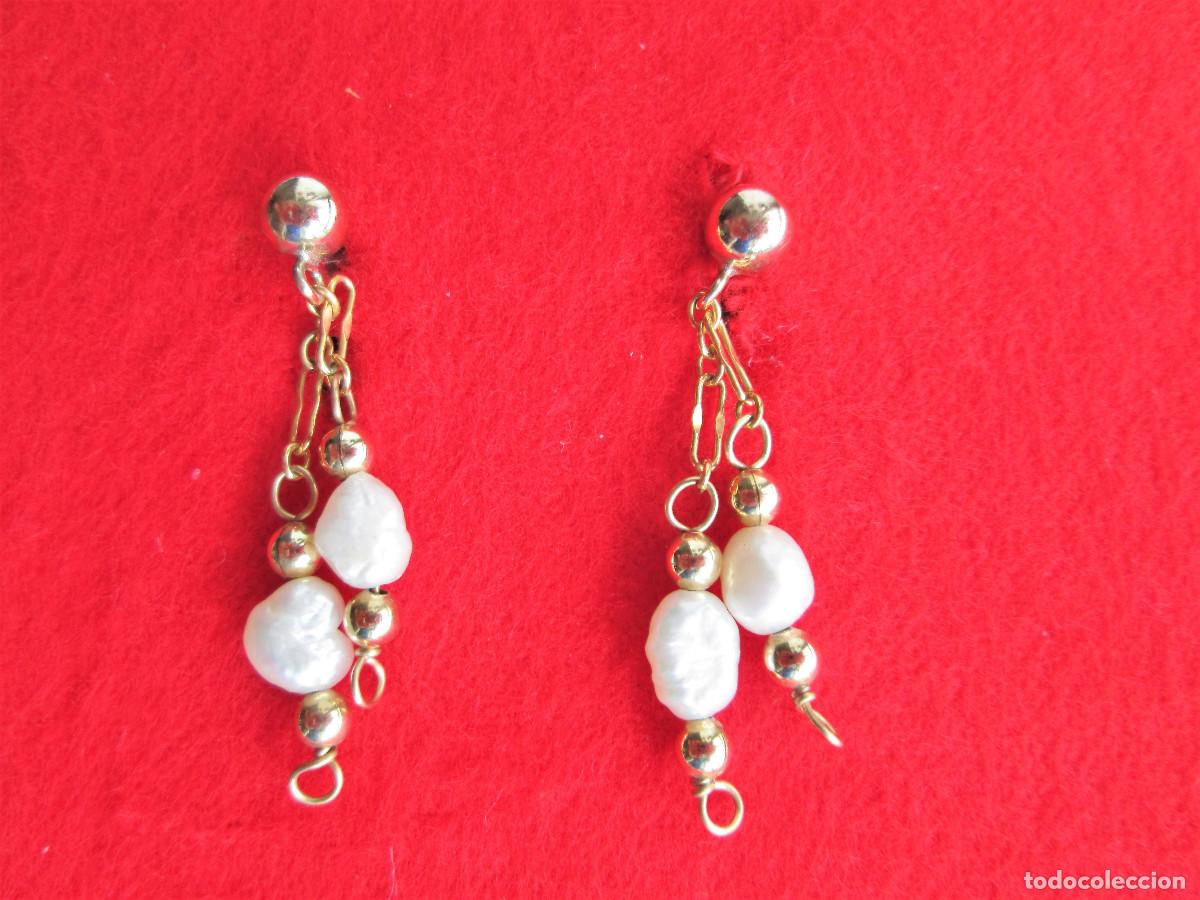 Gioielleria: PENDIENTES DE ORO DE 18 KLTS. CON BOLITAS Y PERLAS - SIN ESTRENAR