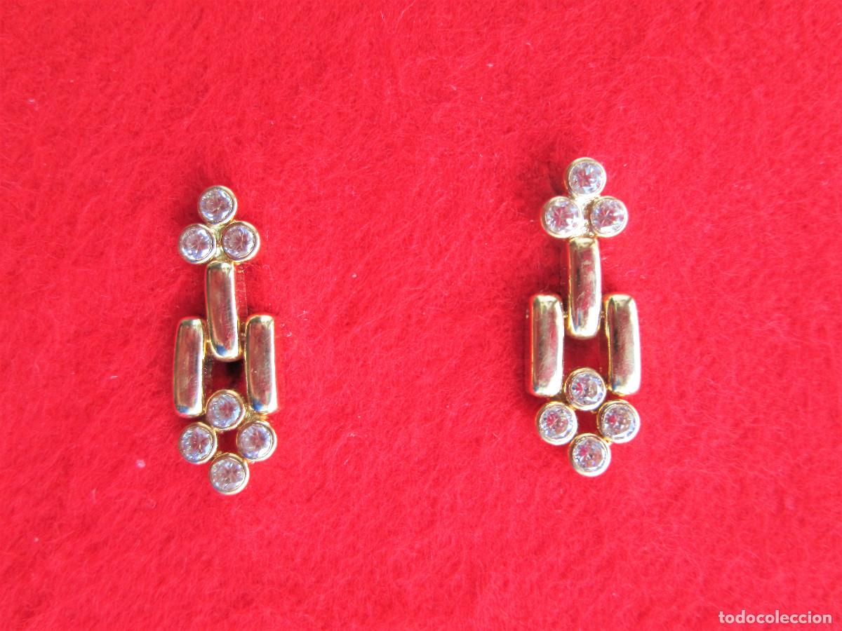 Gioielleria: PENDIENTES DE ORO DE 18 KLTS. CON CIRCONITAS - SIN ESTRENAR