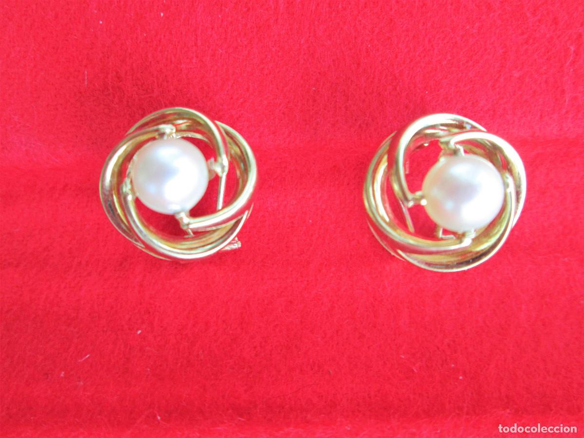 Schmuck: PENDIENTES DE ORO DE 18 KLTS. CON PERLAS - SIN ESTRENAR
