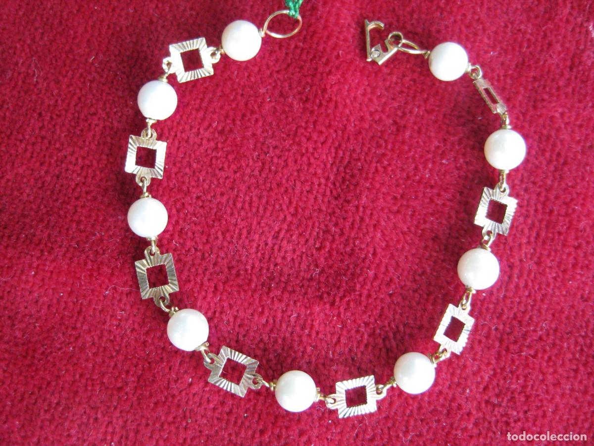 Joalharia: PULSERA DE ORO 18 KLTS Y PERLAS -
