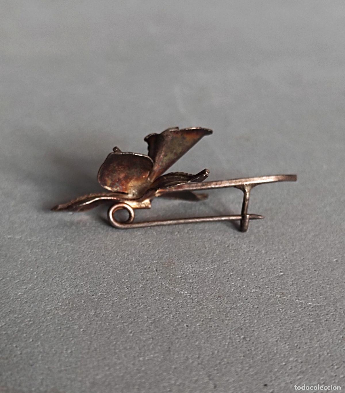 Joyeria: Bonito broche de plata de ley, con perla. Forma de hoja. - Foto 5