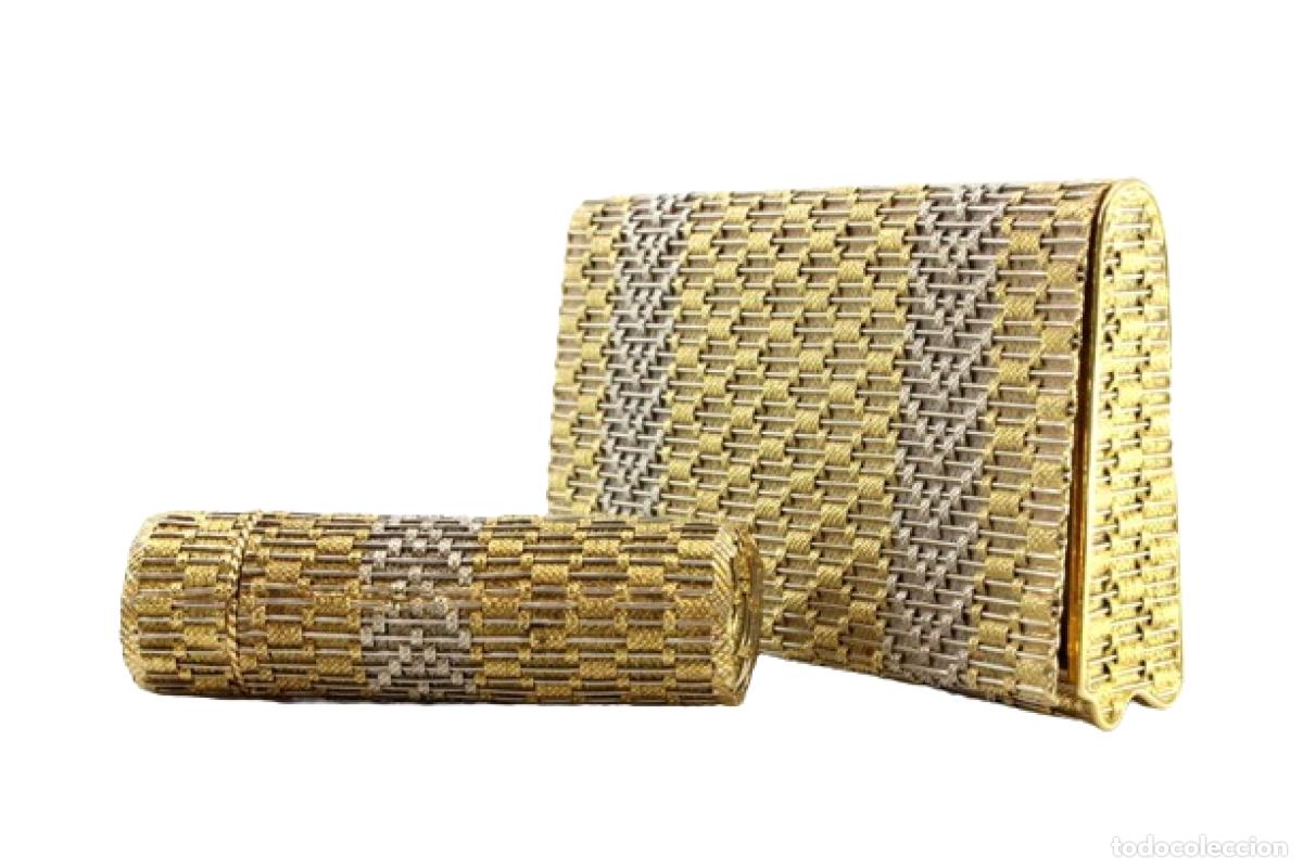 Gioielleria: 152 gramos - Estuche de belleza para pintalabios, en oro bicolor de 18 quilates - Bucheron