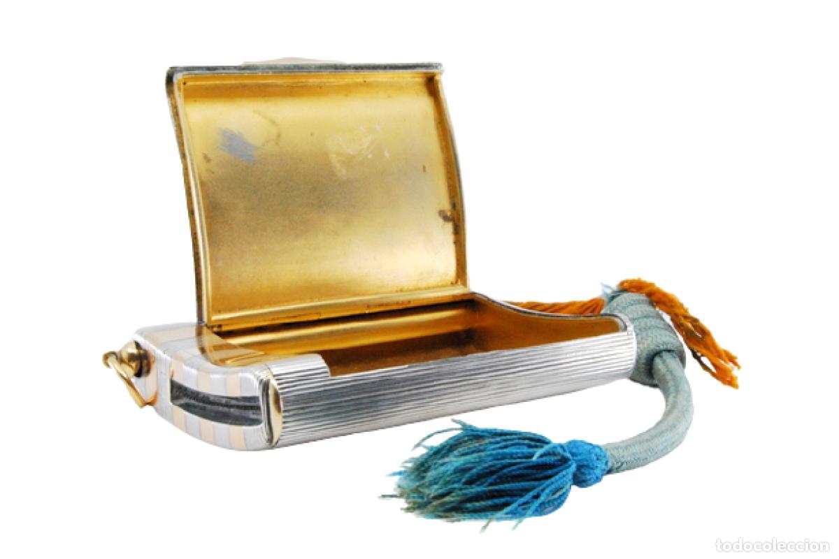 Gioielleria: 193 gramos - Caja de cerillas para f&oacute;sforos y tabaco en oro y plata de 18 quilates.