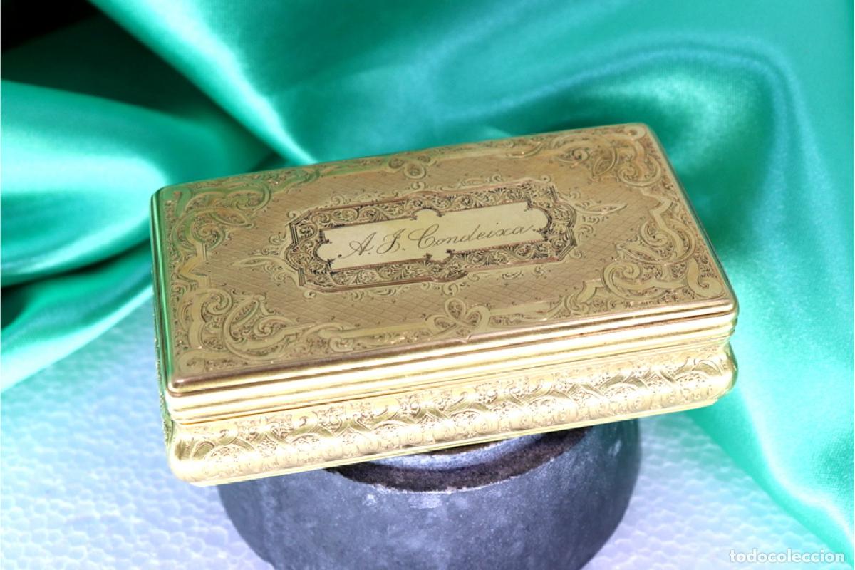Gioielleria: 182 gramos - Caja de rap&eacute;, en oro de 19,2 quilates - del siglo XV a 1885