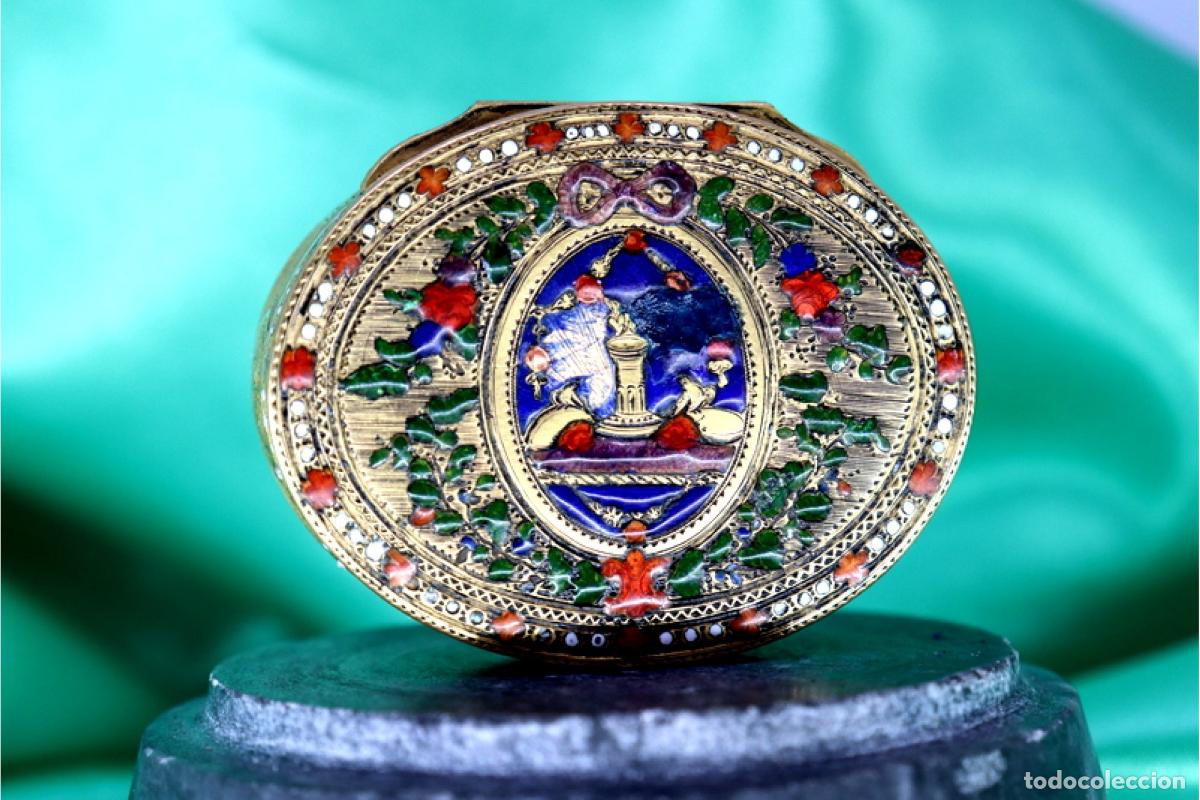 Joyeria: 36,5 gramos - Caja de rap&eacute; de oro de 18 quilates - Foto 1