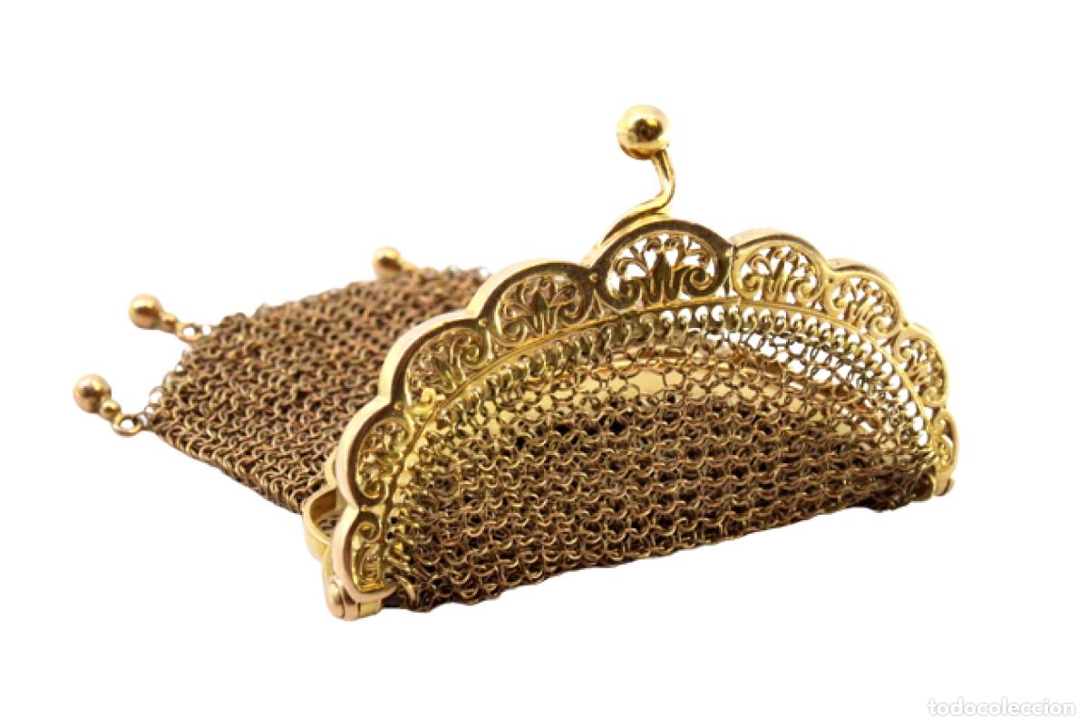 Joyeria: Monedero de oro de 18 quilates de 34 gramos