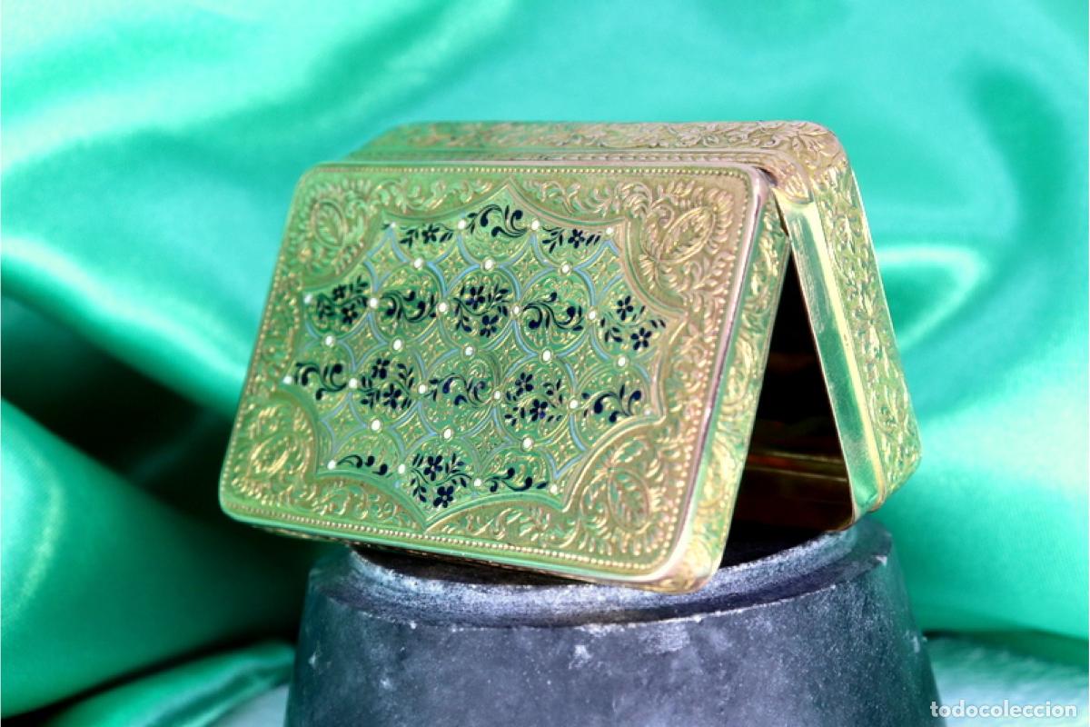 Joyeria: 60 gramos - Caja de rap&eacute;, en oro - Siglo XIX - Foto 7