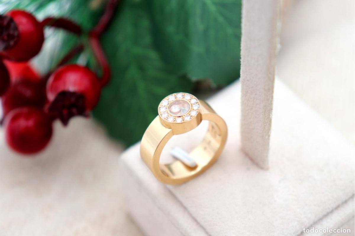 Gioielleria: Anillo de oro de 18 quilates con diamantes