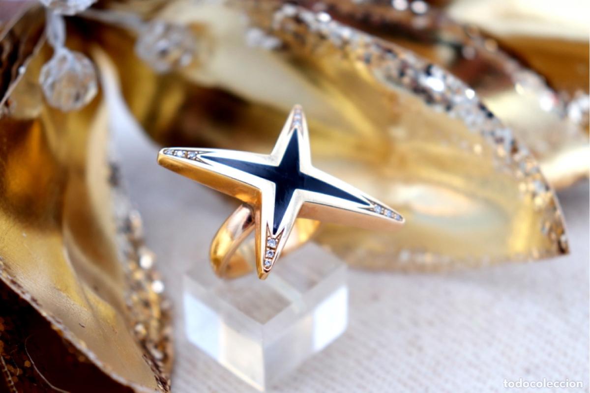 Joyeria: Anillo de oro de 18 quilates con diamantes - Foto 8