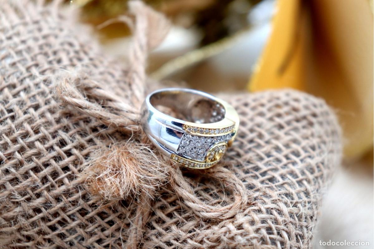 Joyeria: Anillo de oro de 18 quilates con diamantes - Foto 6