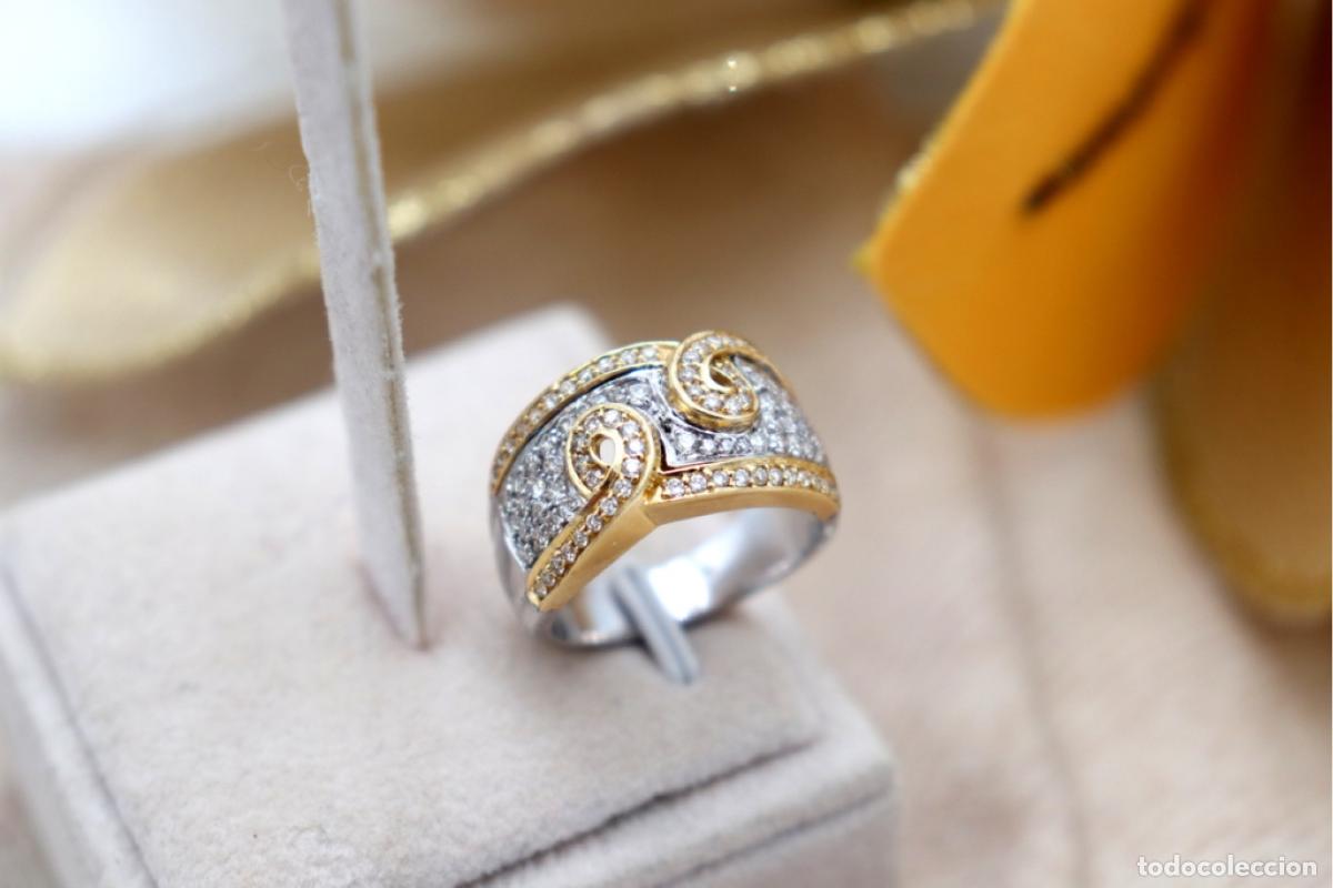 Schmuck: Anillo de oro de 18 quilates con diamantes