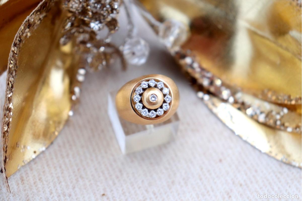Joyeria: Anillo de oro de 19,2 quilates con diamantes - Foto 2