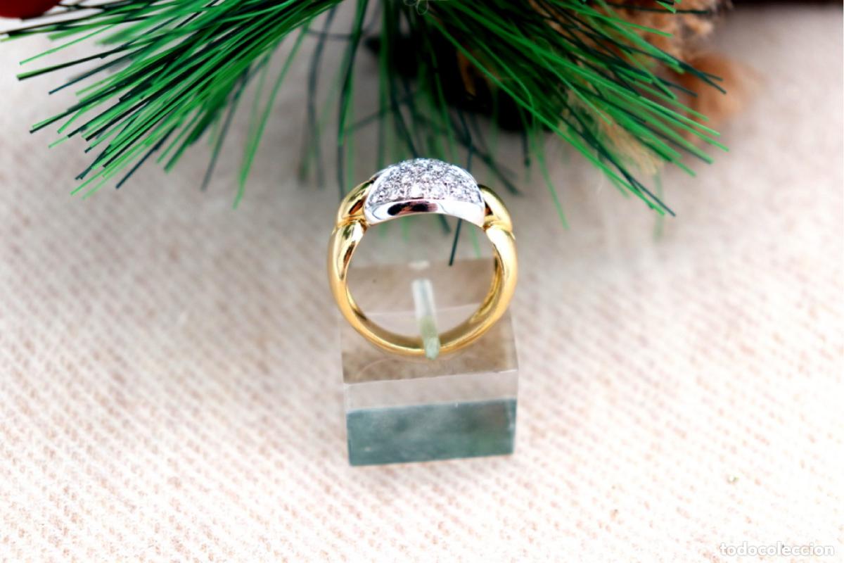Joyeria: Anillo de oro de 19,2 quilates con diamantes - Foto 2