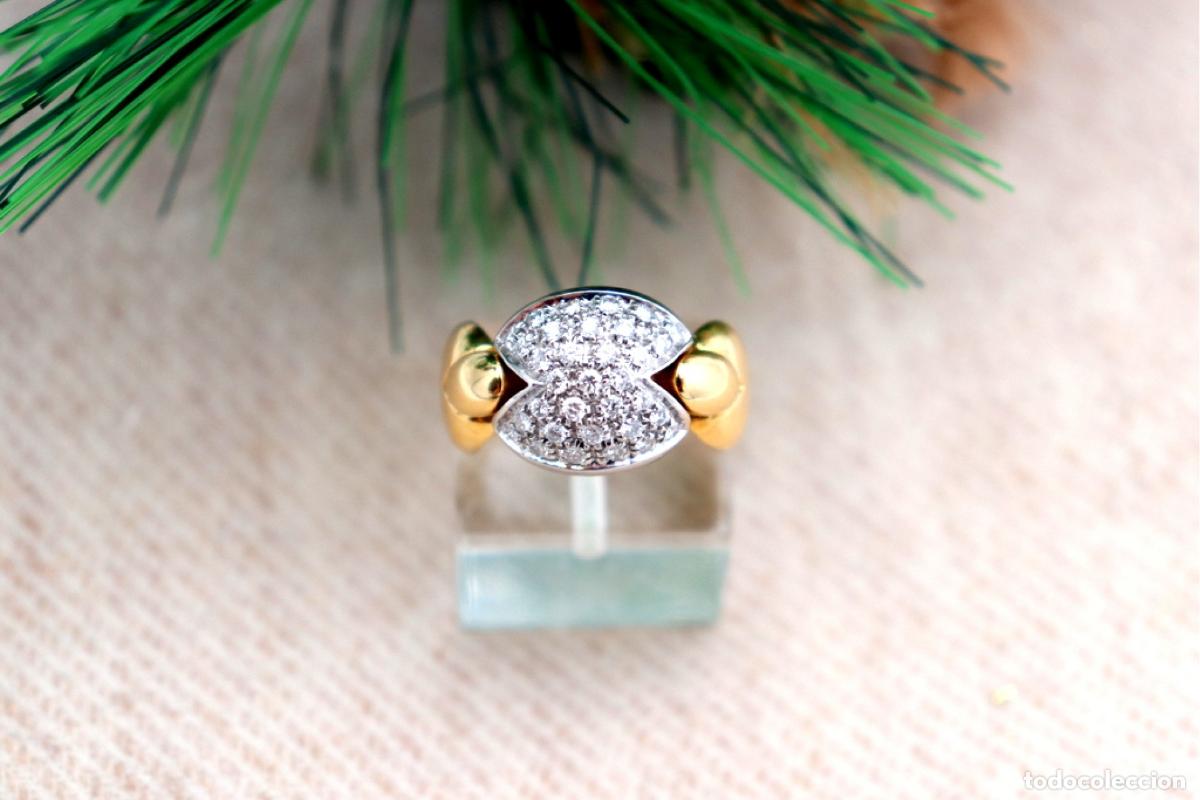 Joyeria: Anillo de oro de 19,2 quilates con diamantes - Foto 4