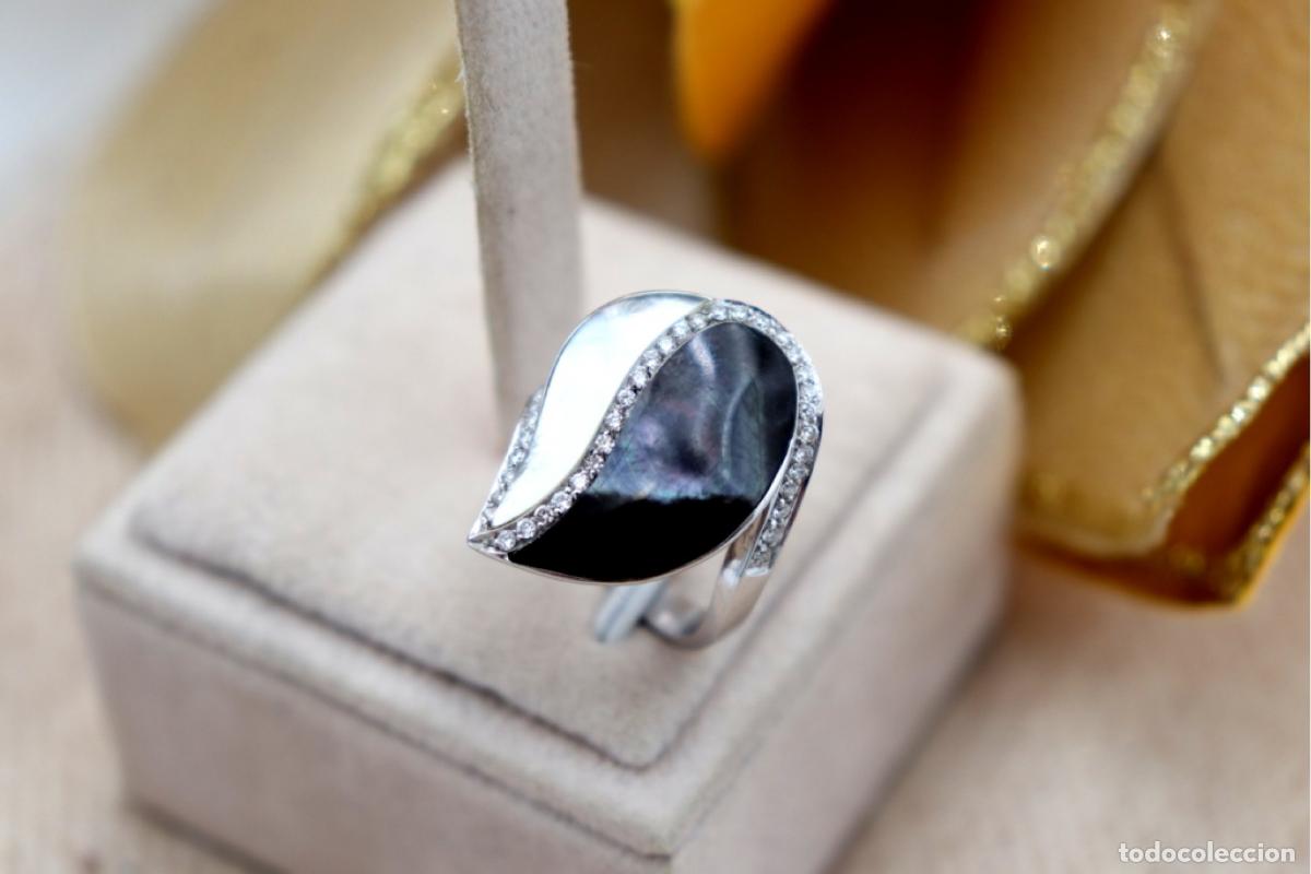 Gioielleria: Anillo de oro de 18 quilates con diamantes