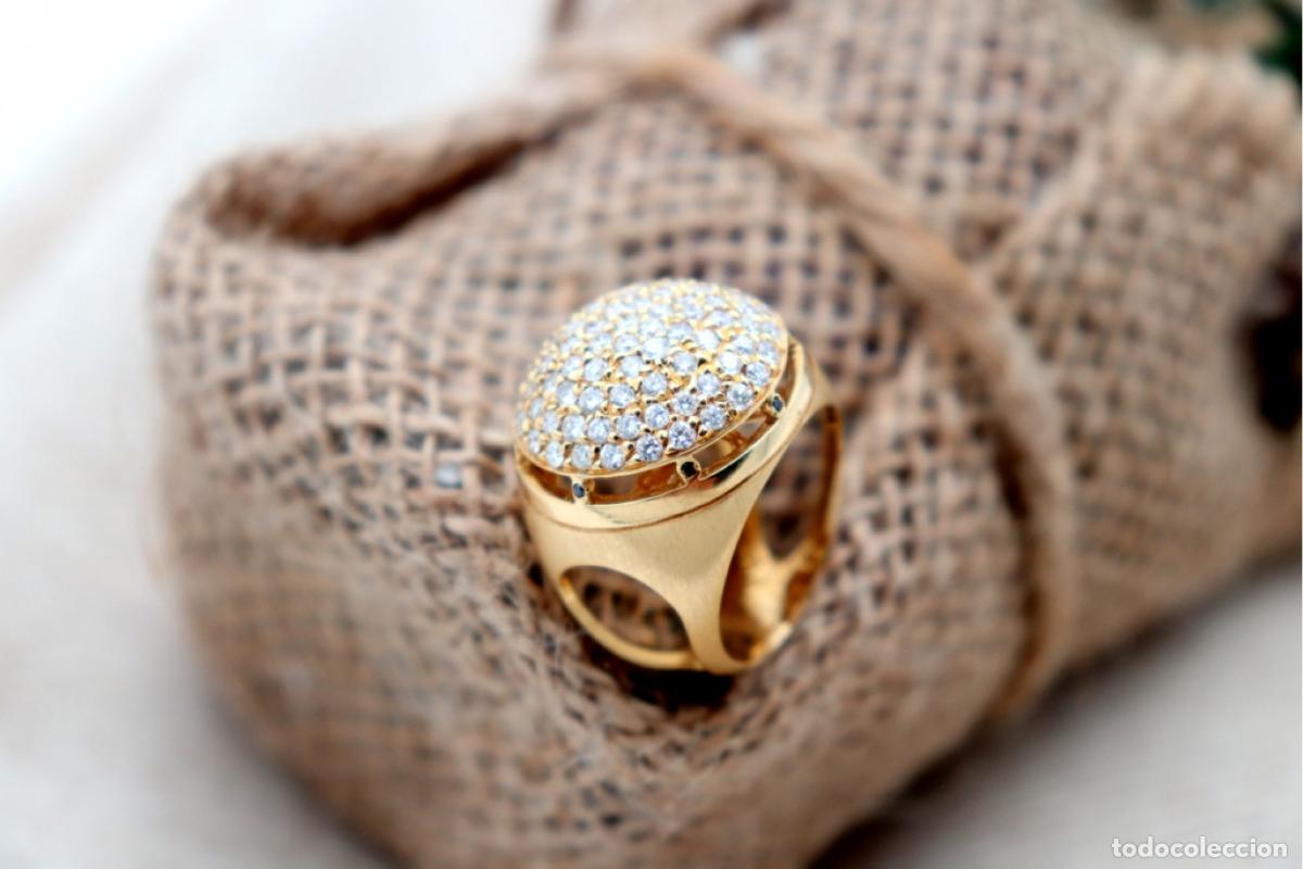 Joyeria: Anillo de oro de 19,2 quilates con diamantes - Foto 2