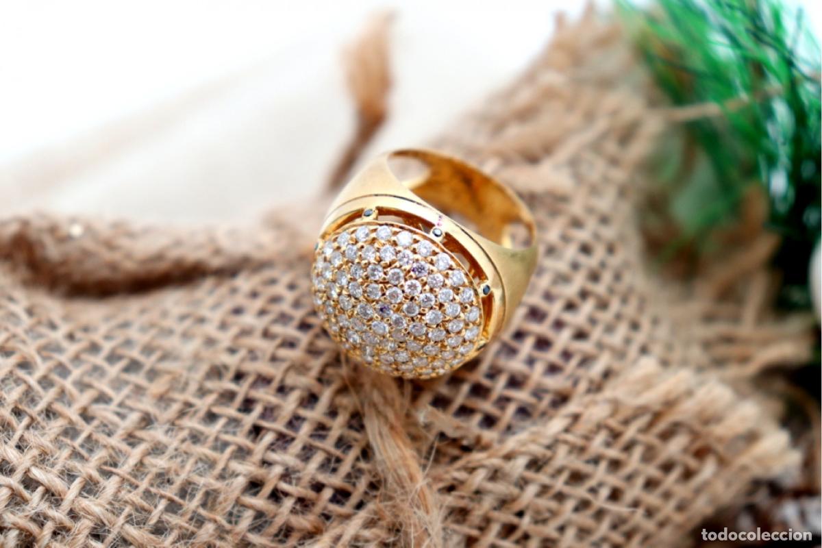 Joyeria: Anillo de oro de 19,2 quilates con diamantes - Foto 4
