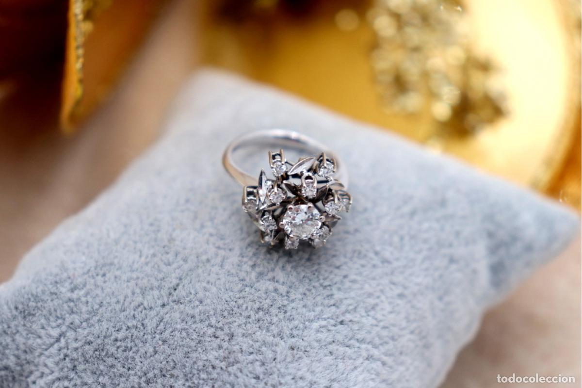 Joyeria: Anillo de oro de 18 quilates con diamantes - Foto 4