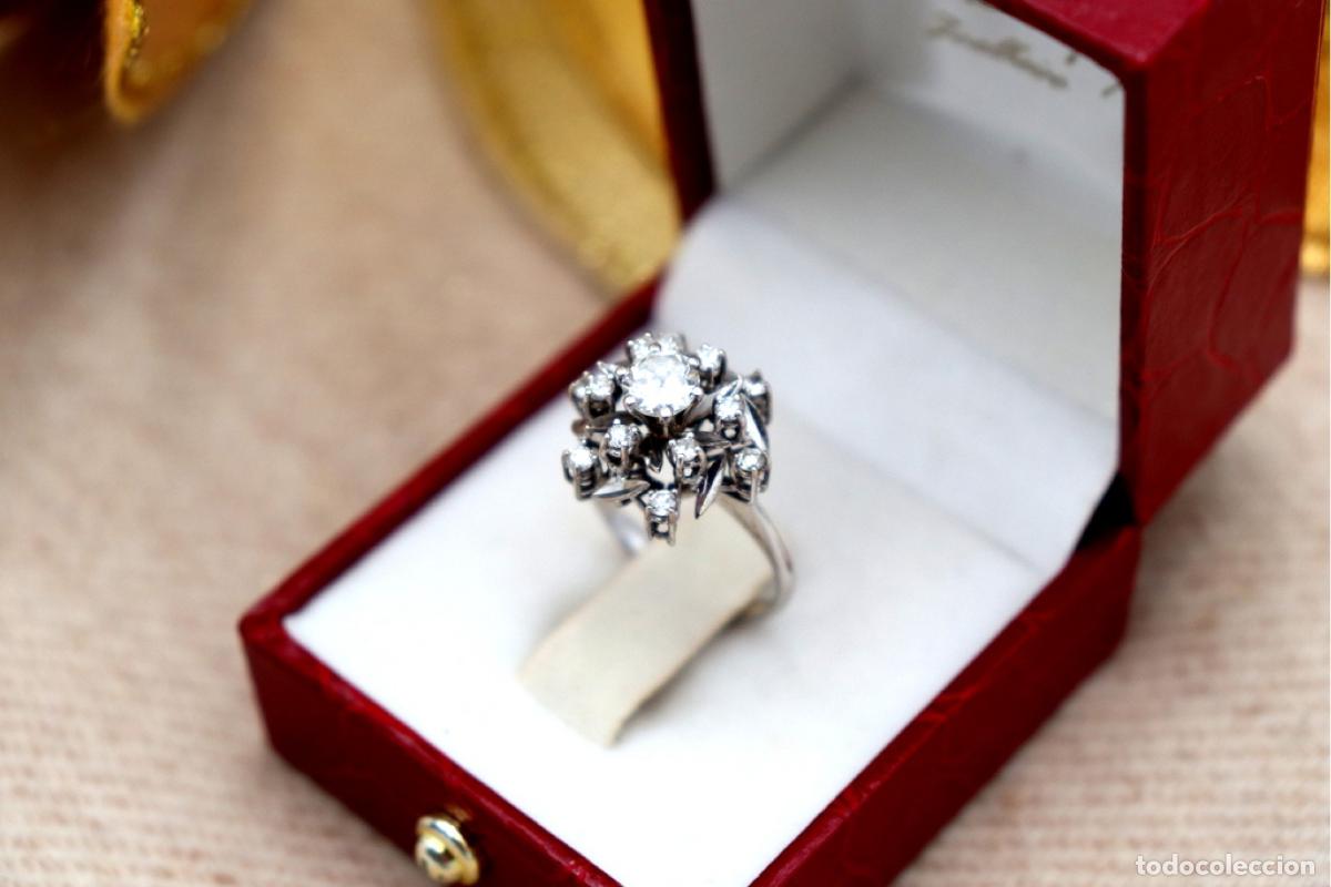 Joyeria: Anillo de oro de 18 quilates con diamantes - Foto 6