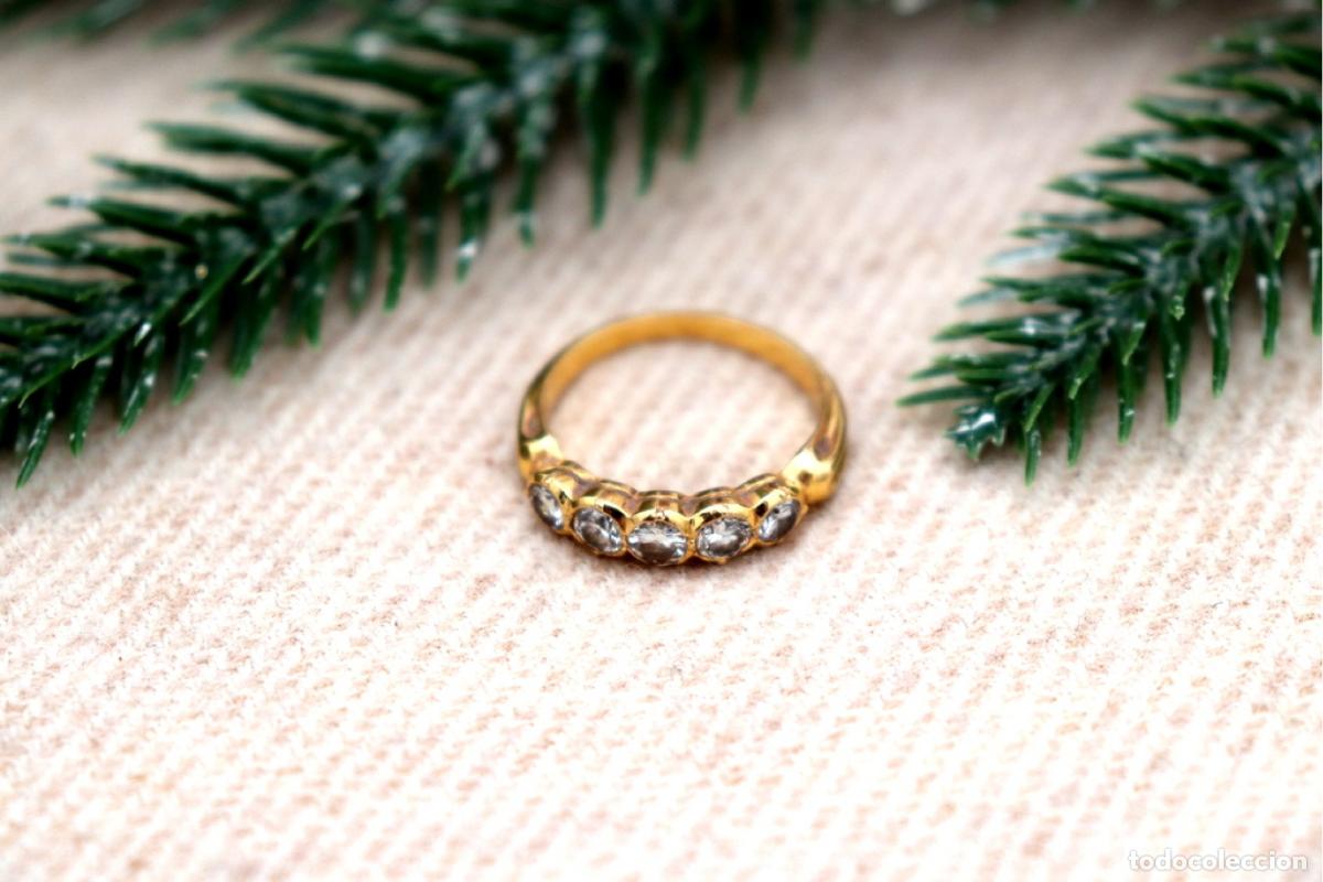 Joyeria: Anillo de oro de 19,2 quilates con diamantes - Foto 2