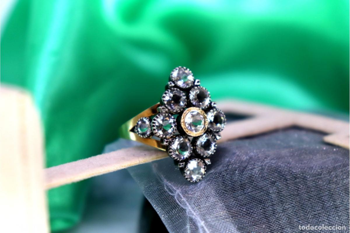 Joyeria: Anillo en oro y plata de 19,2K. - Foto 4