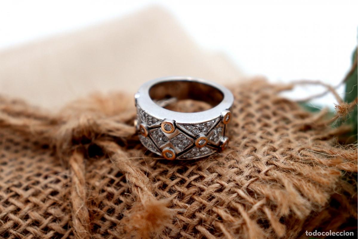 Joyeria: Anillo de oro de 19,2 quilates con diamantes - Foto 4