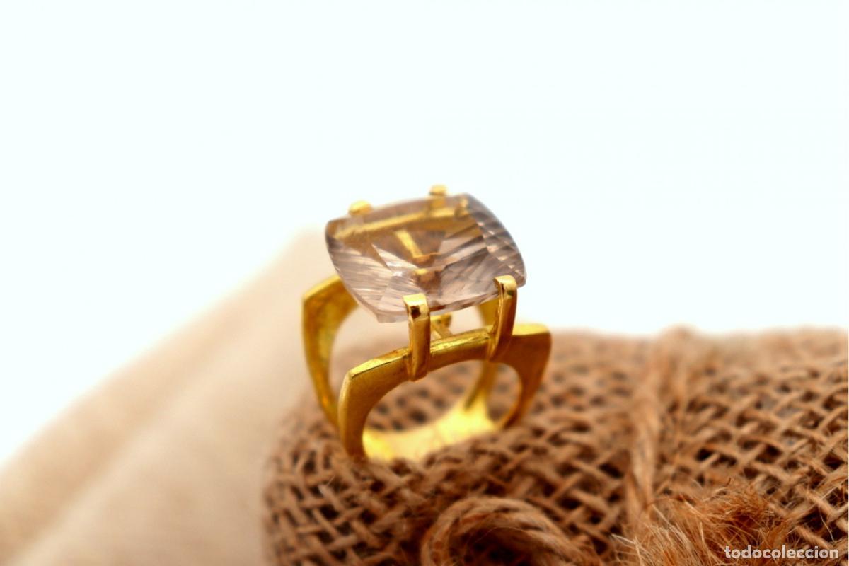Joyeria: Anillo de oro de 19,2 quilates con citrino - Foto 3