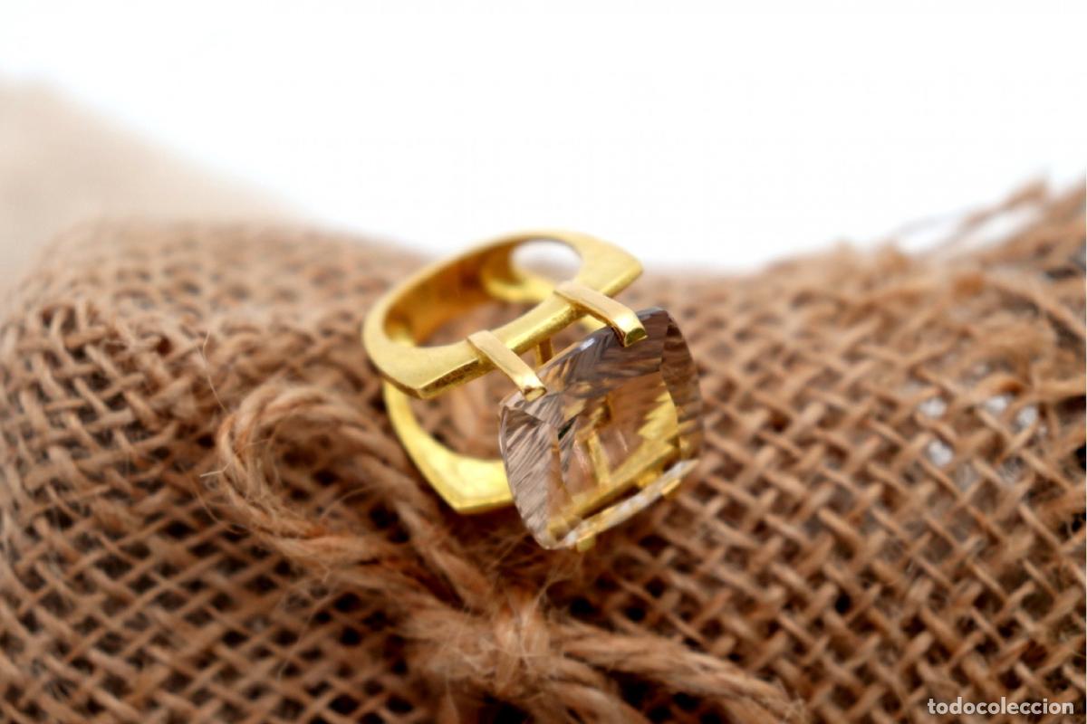 Joyeria: Anillo de oro de 19,2 quilates con citrino - Foto 5