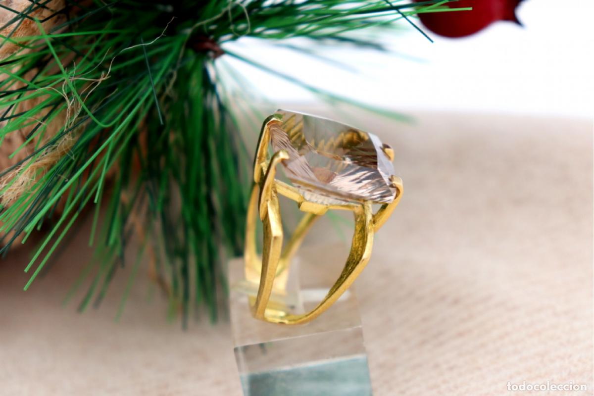Joyeria: Anillo de oro de 19,2 quilates con citrino - Foto 6
