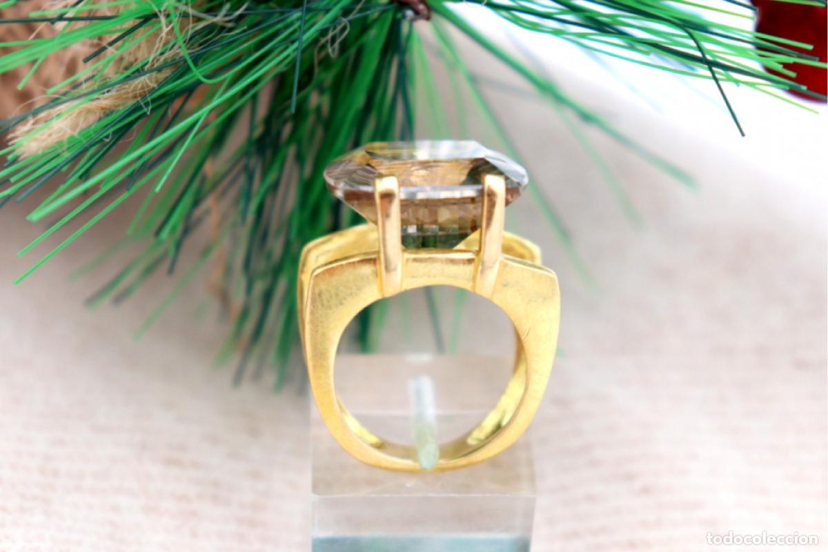 Joyeria: Anillo de oro de 19,2 quilates con citrino - Foto 7